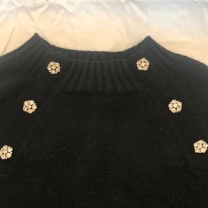 J. Crew Pullover Sweater with rhinestone accents
